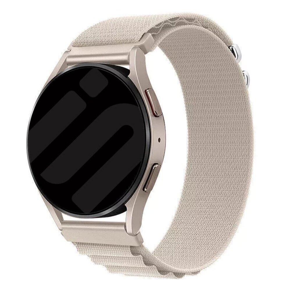 Strap-it® Strap-it Samsung Galaxy Watch 42mm Alpine nylon bandje (sterrenlicht)