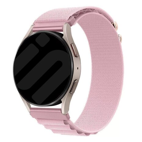 Strap-it® Strap-it Xiaomi Amazfit Bip Alpine nylon bandje (roze) Strap-it® Strap-it Xiaomi Amazfit Bip Alpine nylon bandje (roze)