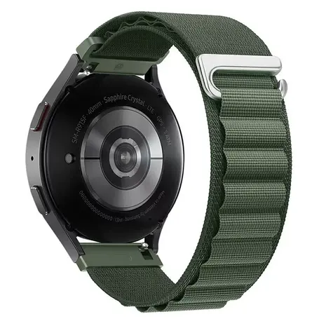Strap-it® Strap-it Amazfit GTS 3 Alpine nylon bandje (groen) Strap-it® Strap-it Amazfit GTS 3 Alpine nylon bandje (groen)