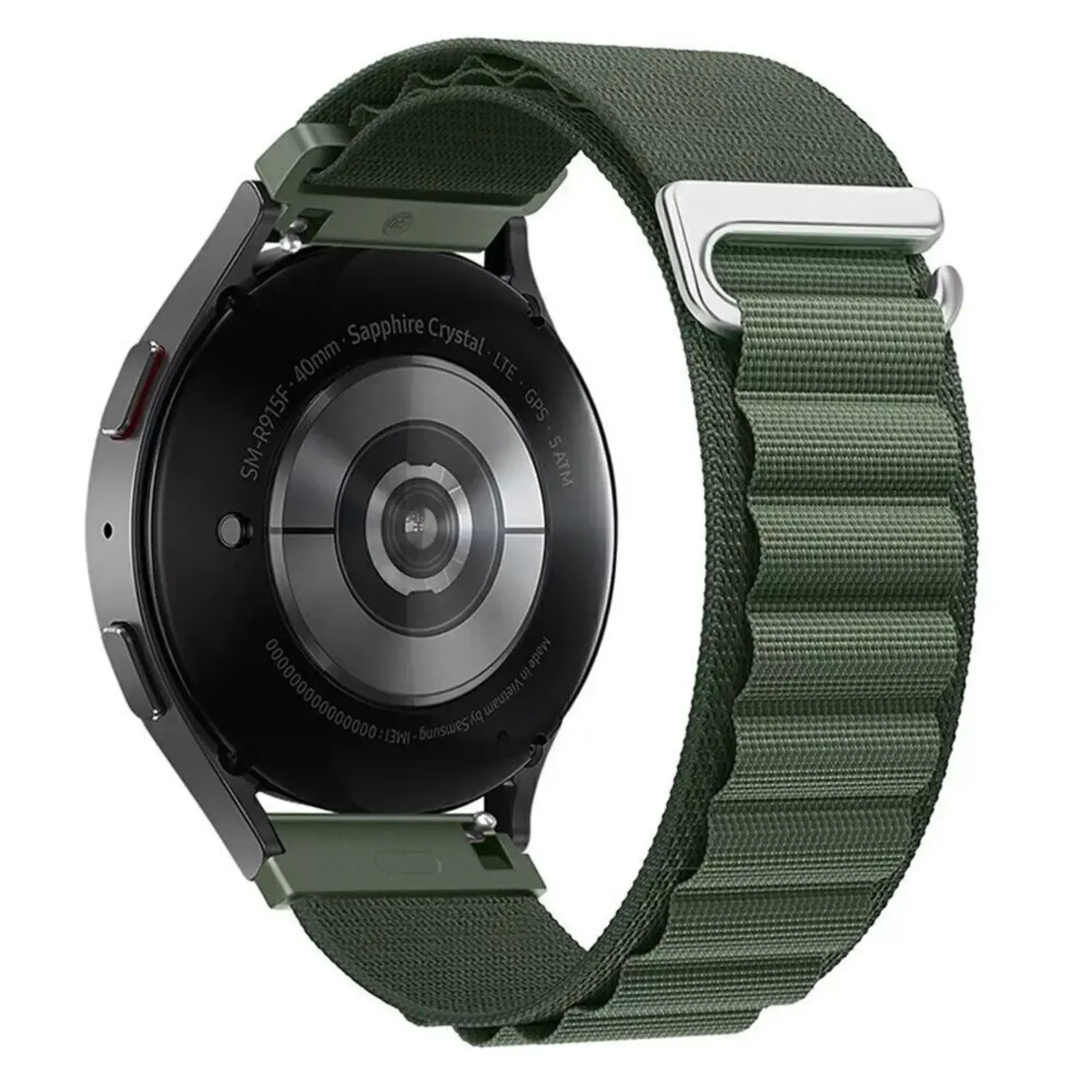 Strap it Strap it Coros Pace 2 Alpine nylon bandje groen