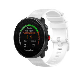 Strap-it® Polar Vantage M3 luxe siliconen bandje (wit)