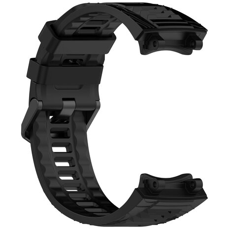 Strap-it® Strap-it Amazfit T-Rex 3 siliconen bandje (zwart)