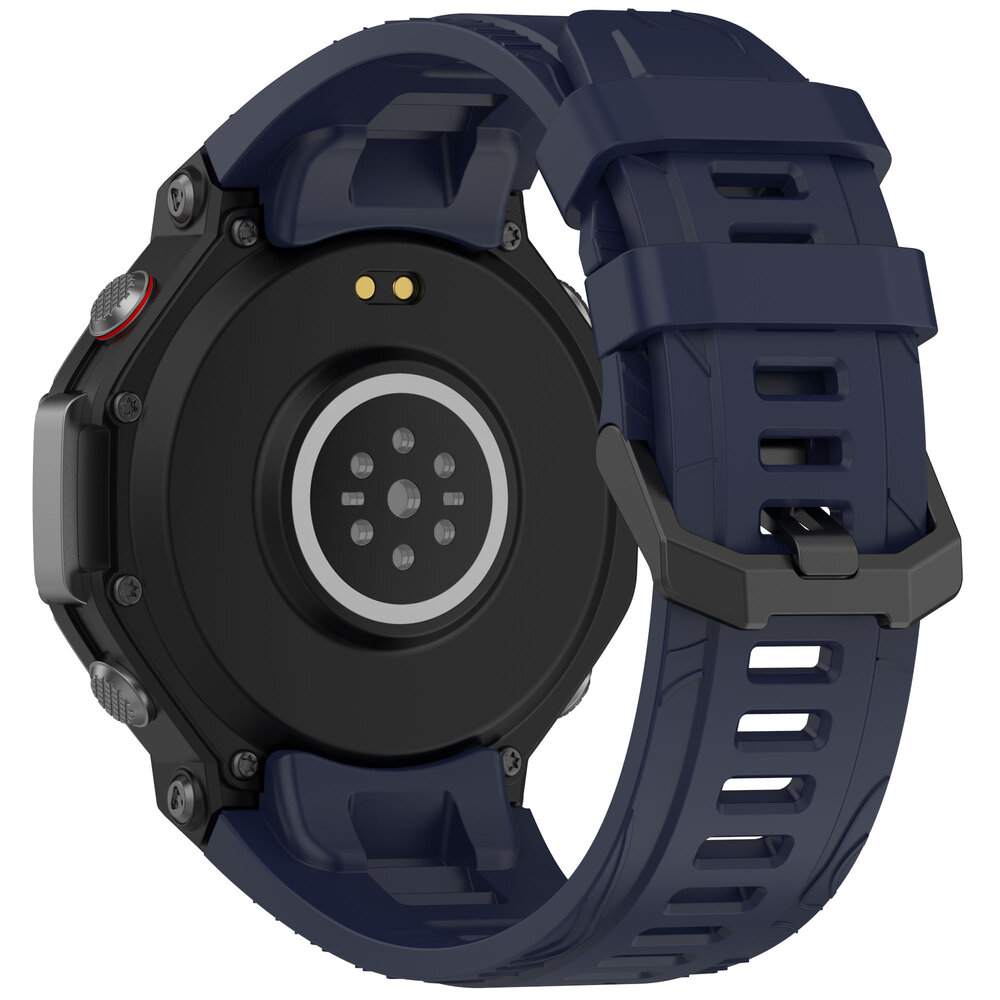 Strap-it® Strap-it Amazfit T-Rex 3 siliconen bandje (donkerblauw)