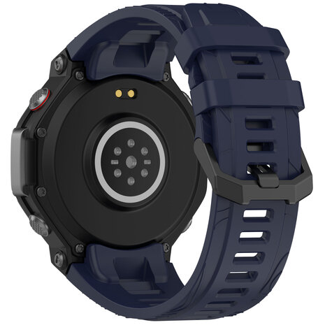 Strap-it® Strap-it Amazfit T-Rex 3 siliconen bandje (donkerblauw)