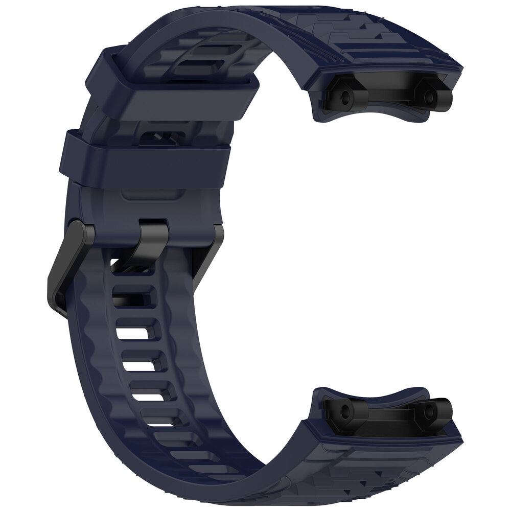 Strap-it® Strap-it Amazfit T-Rex 3 siliconen bandje (donkerblauw)