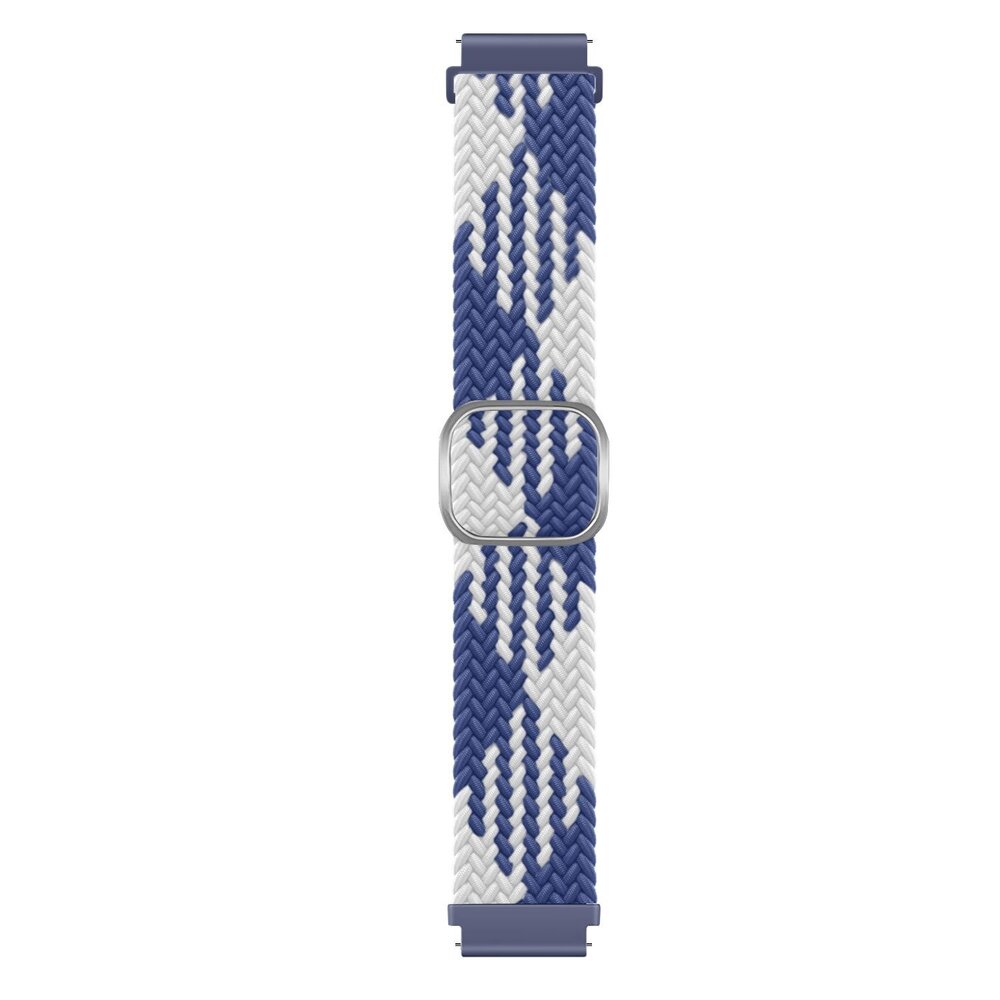 Strap-it® Strap-it Redmi Watch 5 Active verstelbaar geweven bandje (blauw/wit)