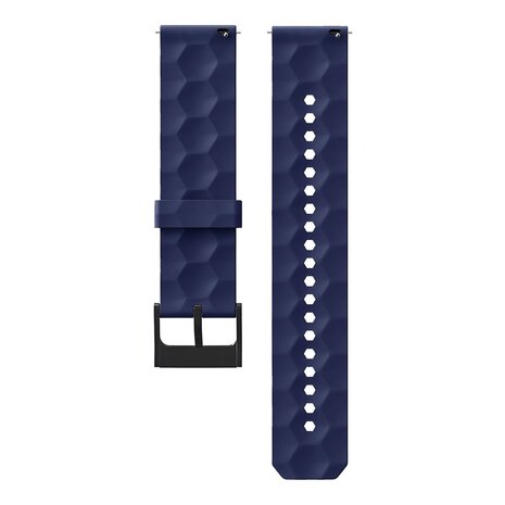 Strap-it® Strap-it Redmi Watch 5 Lite silicone hexa band (donkerblauw)