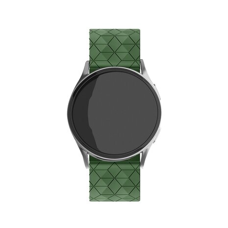 Strap-it® Strap-it Redmi Watch 5 Lite silicone hexa band (legergroen)