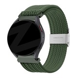 Bandz Bandz Honor Watch GS 3 gevlochten nylon band (olijfgroen)