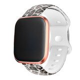 Strap-it® Fitbit Versa Leopard sport bandje