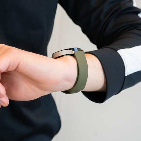 Bandz Bandz Suunto Race (S) sport band 'Deluxe' (olijfgroen)