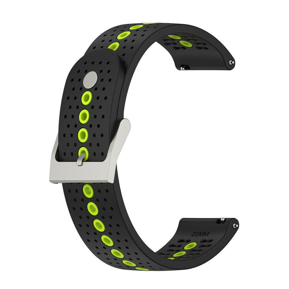 Strap-it® Strap-it Suunto Race (S) siliconen bandje (zwart/geel)