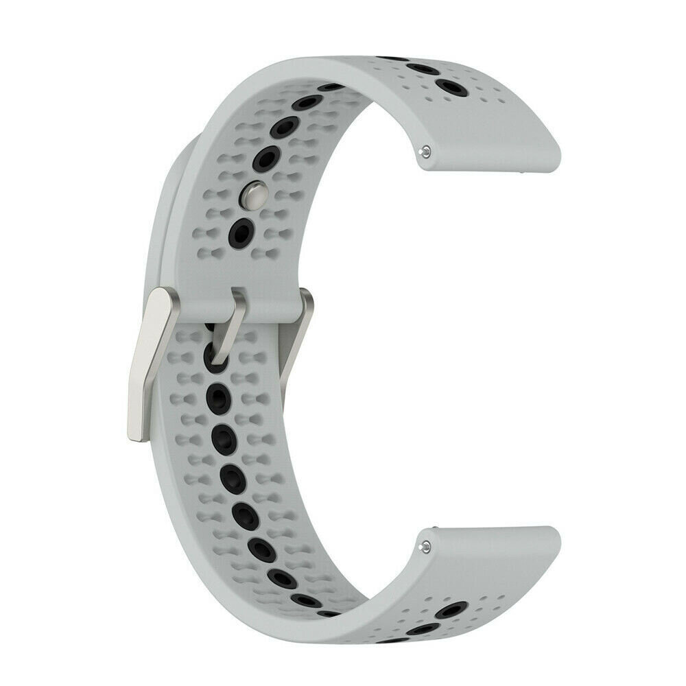 Strap-it® Strap-it Suunto Race (S) siliconen bandje (grijs/zwart)