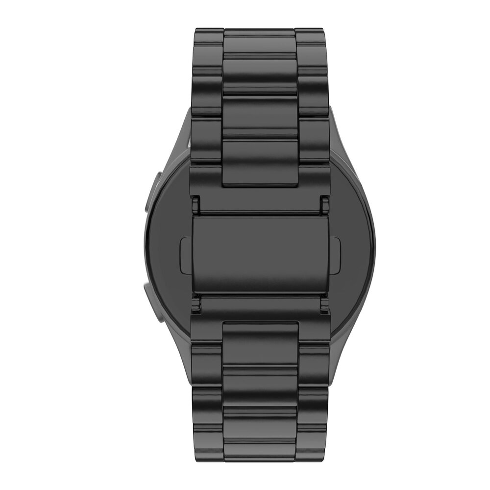 Bandz Bandz Realme Watch 2 (Pro) stalen band 'Classic' (zwart)