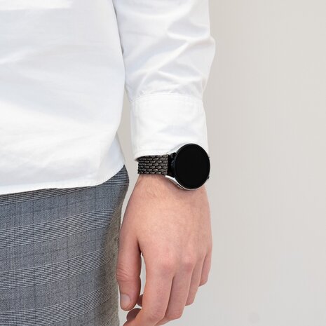 Bandz Bandz Realme Watch 2 (Pro) stalen band 'Dragon' (zwart)