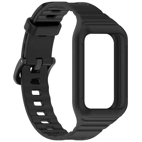 Strap-it® Strap-it Honor Band 9 TPU band met frame (zwart)