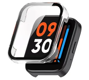 Strap-it® Realme Watch 3 PC case met glas (transparant)