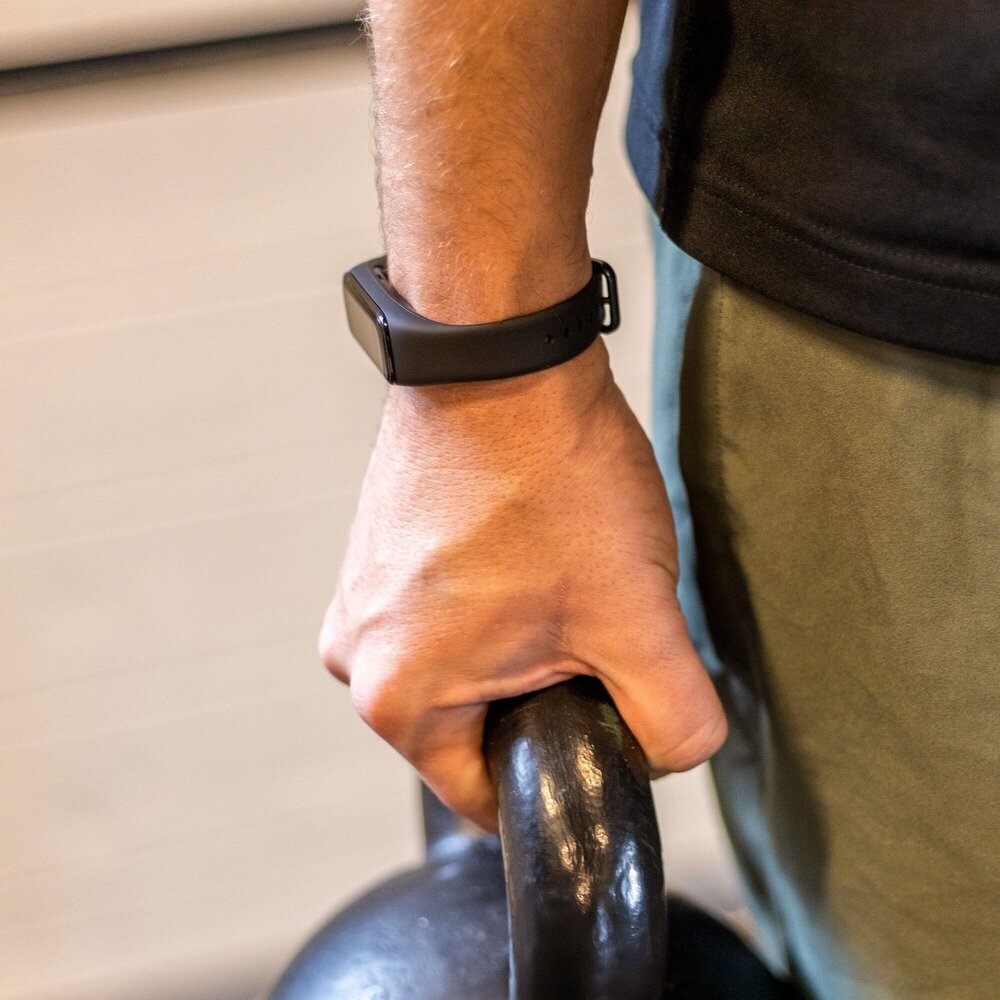 Strap-it® Strap-it Samsung Galaxy Fit 2 siliconen bandje (zwart)