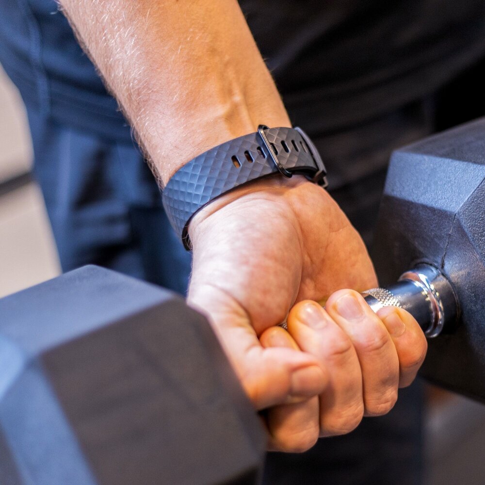 Strap-it® Strap-it Fitbit Charge 3 silicone band (zwart)