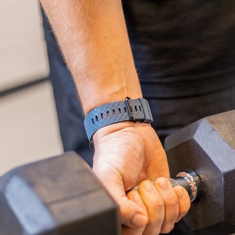 Strap-it® Strap-it Fitbit Charge 4 silicone band (grijsblauw)