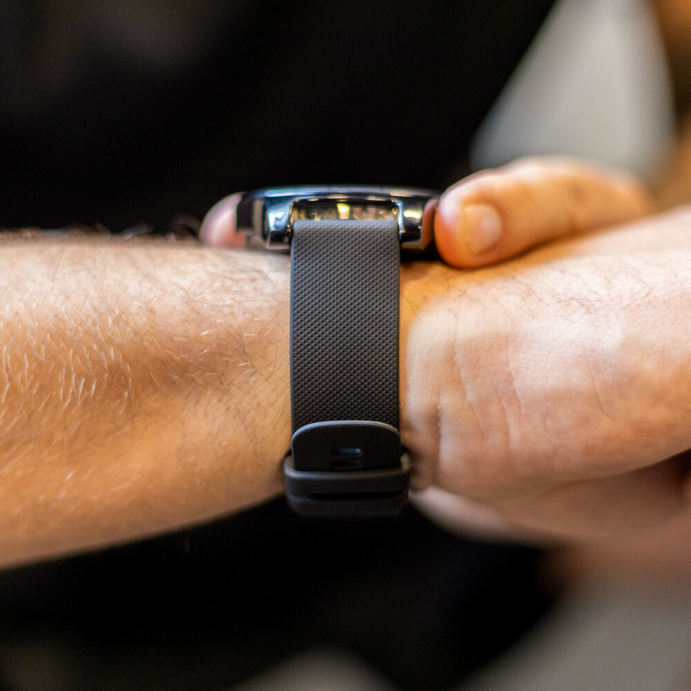 Strap-it® Strap-it Huawei GT3 46mm luxe siliconen bandje (zwart)