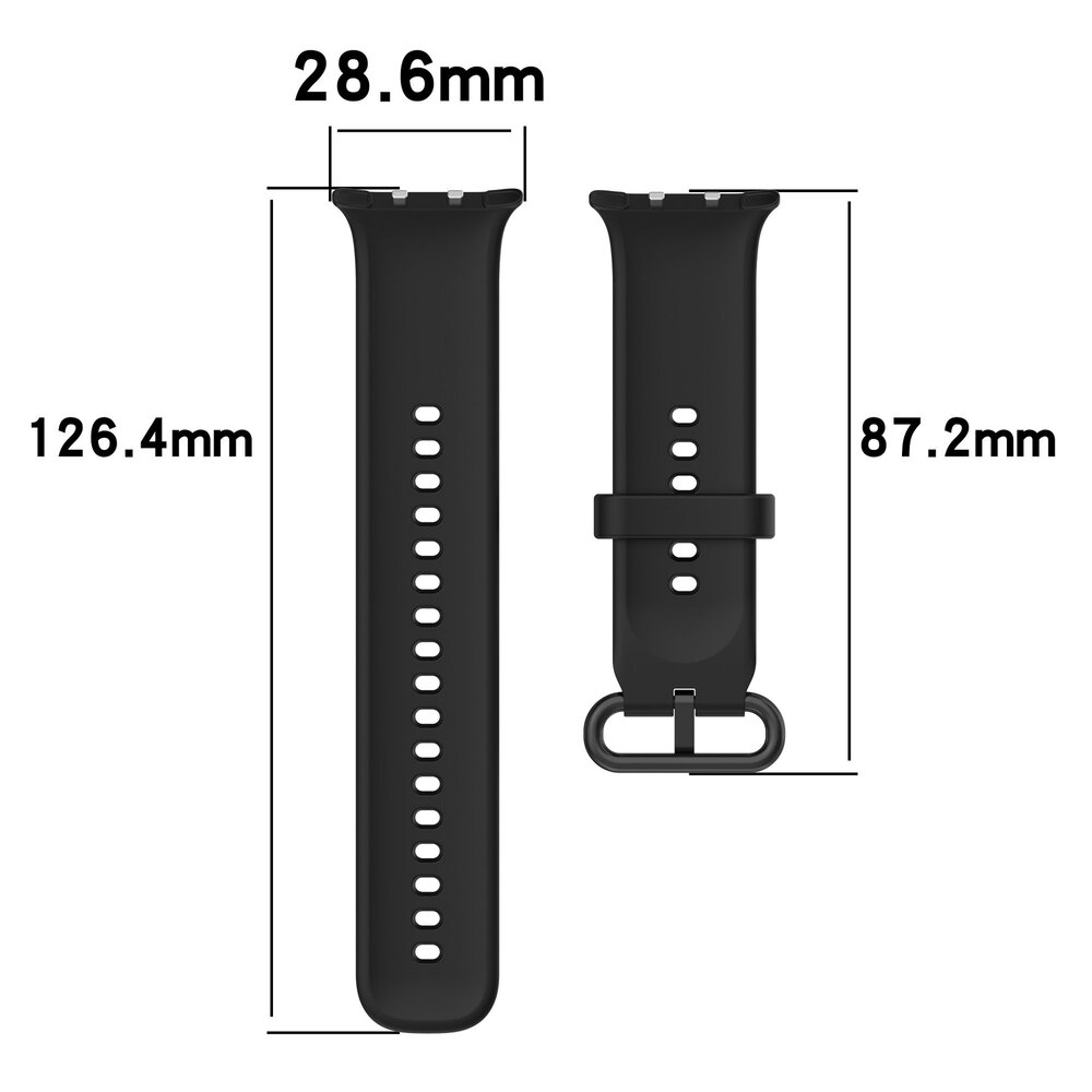 Strap-it® Strap-it Honor Watch 5 siliconen bandje (zwart)