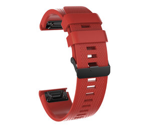 Strap-it® Coros Vertix 2 / 2s siliconen bandje (rood)