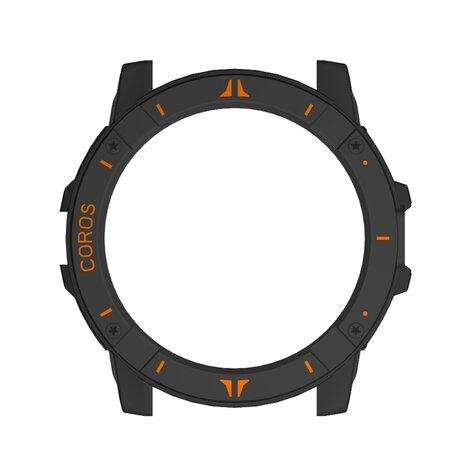 Strap-it® Strap-it Coros Vertix 2s PC hard case (zwart-oranje)