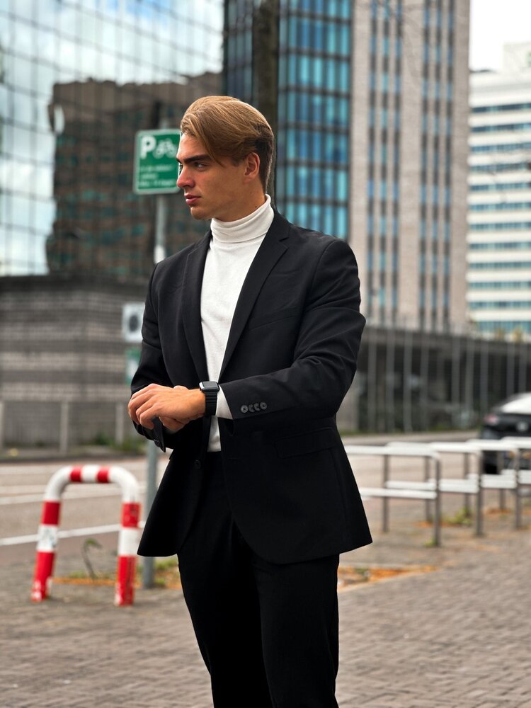 Strap-it® Strap-it Apple Watch magnetisch siliconen bandje (zwart)