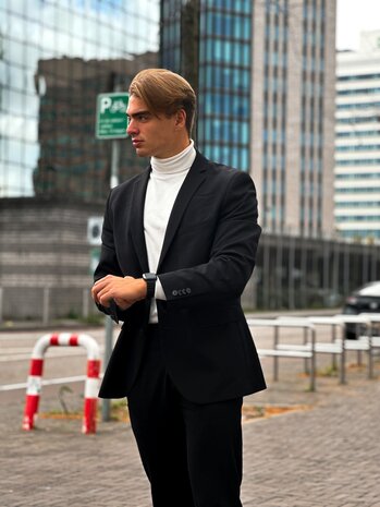 Strap-it® Strap-it Apple Watch magnetisch siliconen bandje (zwart)