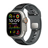 Strap-it® Strap-it Apple Watch premium outdoor siliconen bandje (zwart/grijs) Strap-it® Strap-it Apple Watch premium outdoor siliconen bandje (zwart/grijs)