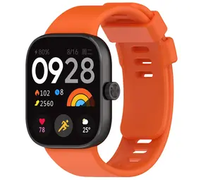 Strap-it® Redmi Watch 4 siliconen bandje (oranje)