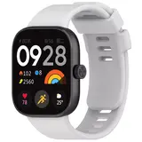 Strap-it® Xiaomi Smart Band 9 Pro siliconen bandje (lichtgrijs)