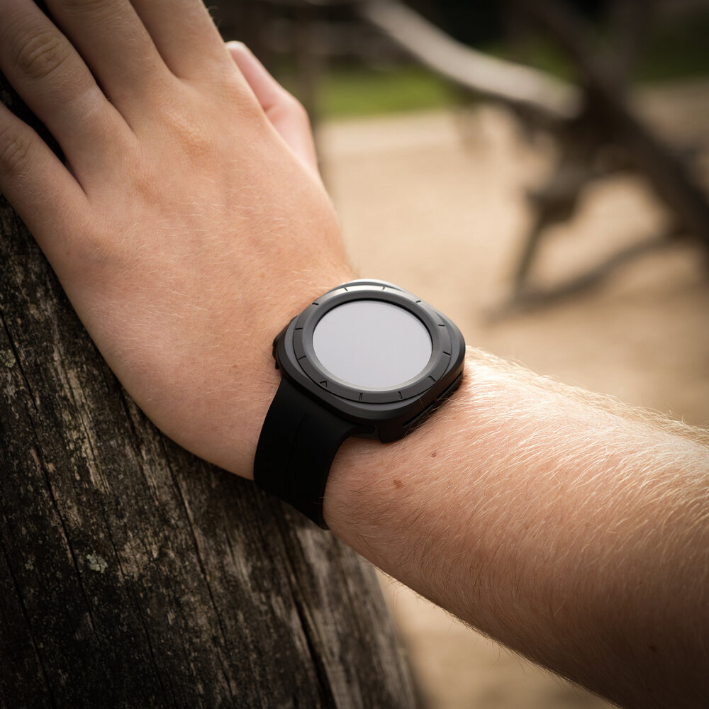 Strap-it® Strap-it Galaxy Watch Ultra hard case glas (zwart)