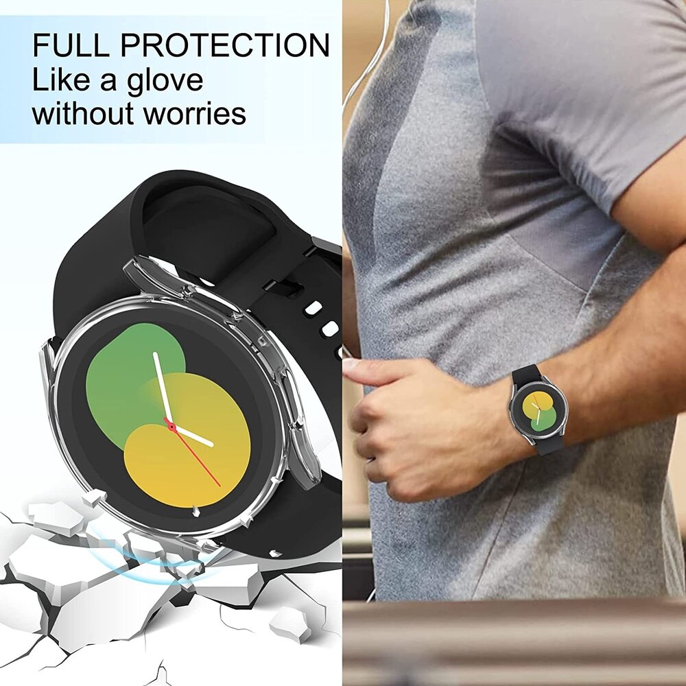 Strap-it® Strap-it Galaxy Watch 5 40mm TPU case (transparant)