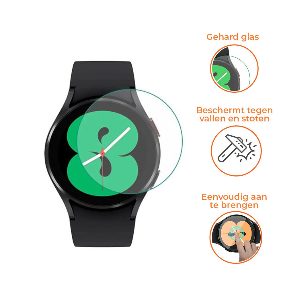 Strap-it® Strap-it Galaxy Watch 4 - 44mm screenprotector (glas)