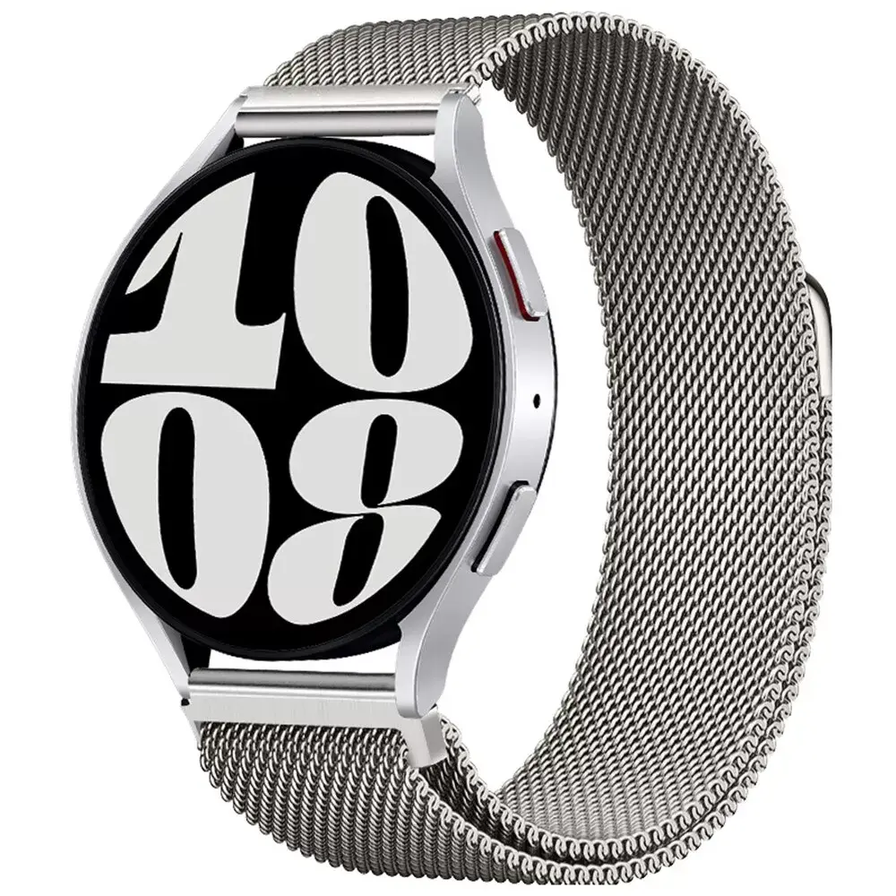 Strap-it® Strap-it Samsung Galaxy Watch 6 - 44mm Milanese band (titanium)