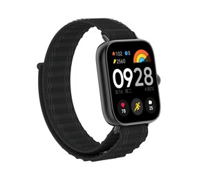 Strap-it® Xiaomi Smart Band 8 Pro Wave nylon bandje (zwart)