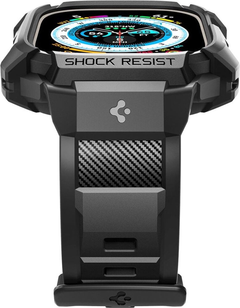 Spigen Spigen Apple Watch Ultra Rugged Armor Pro bandje (zwart)