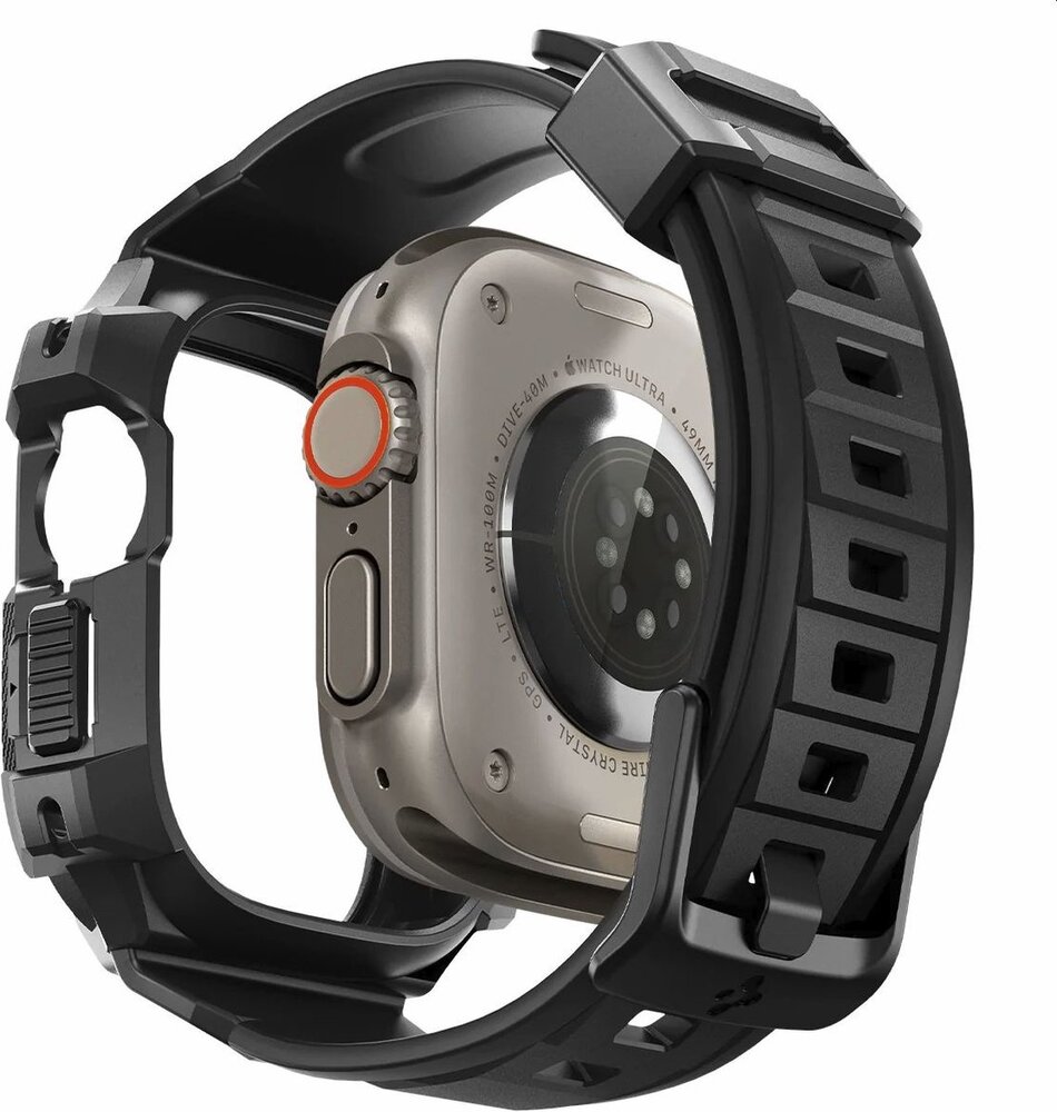 Spigen Spigen Apple Watch Ultra Rugged Armor Pro bandje (zwart)