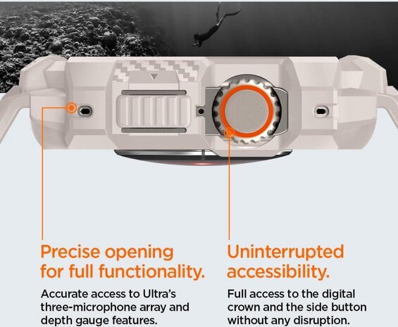 Spigen Spigen Apple Watch Ultra Rugged Armor bandje (Beige)