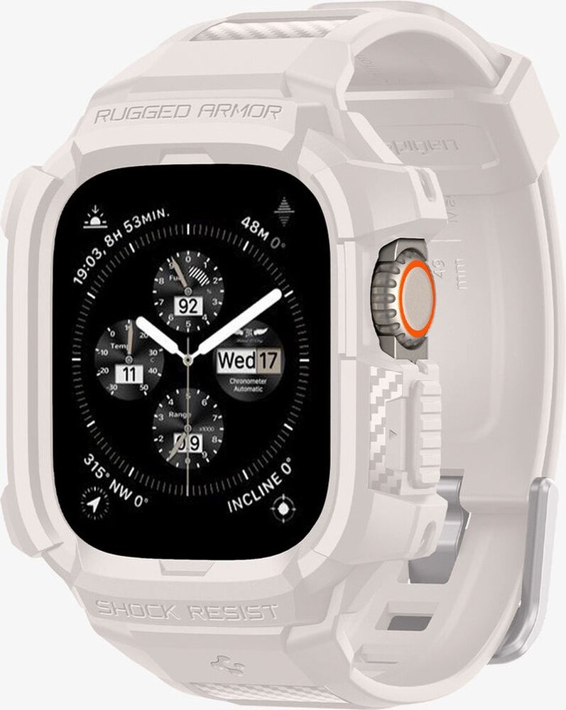 Spigen Spigen Apple Watch Ultra Rugged Armor bandje (Beige)