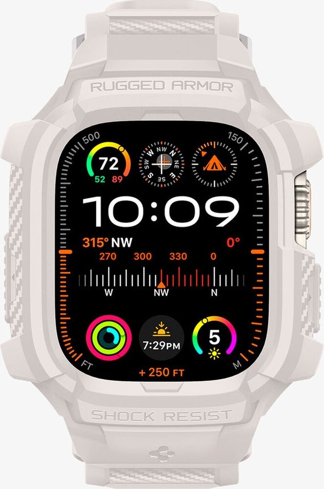 Spigen Spigen Apple Watch Ultra Rugged Armor bandje (Beige)