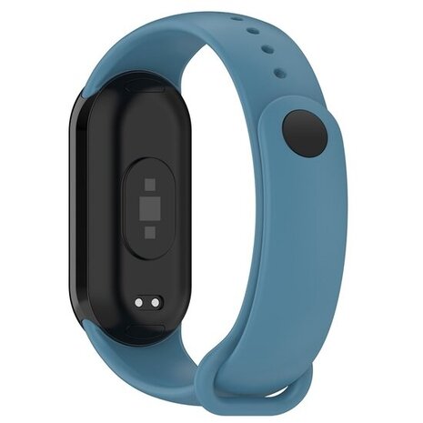 Strap-it® Strap-it Xiaomi Smart Band 8 siliconen bandje (grijsblauw)