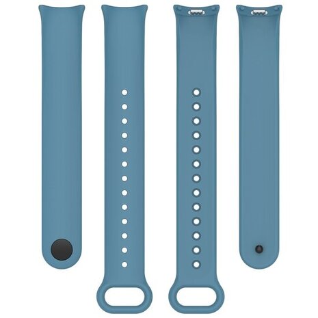 Strap-it® Strap-it Xiaomi Smart Band 8 siliconen bandje (grijsblauw)