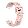 Strap-it® Strap-it Samsung Galaxy Fit 3 siliconen bandje met patroon (roze) Strap-it® Strap-it Samsung Galaxy Fit 3 siliconen bandje met patroon (roze)