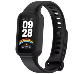 Strap-it® Xiaomi Smart Band 9 Active siliconen bandje (zwart)
