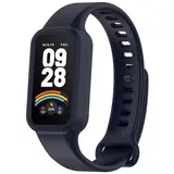 Strap-it® Xiaomi Smart Band 9 Active siliconen bandje (donkerblauw)