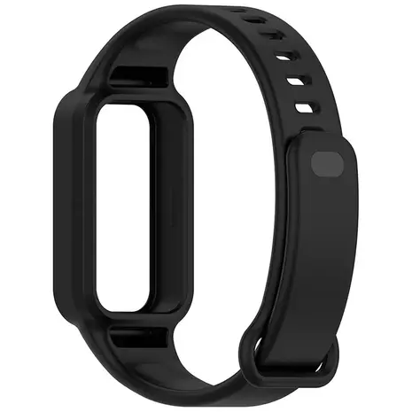 Strap-it® Strap-it Xiaomi Smart Band 9 Active siliconen bandje (zwart)