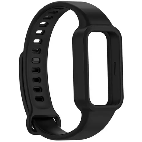 Strap-it® Strap-it Xiaomi Smart Band 9 Active siliconen bandje (zwart)